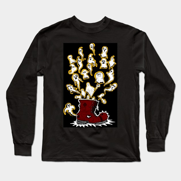 Curse Boot Long Sleeve T-Shirt by CodexDracula